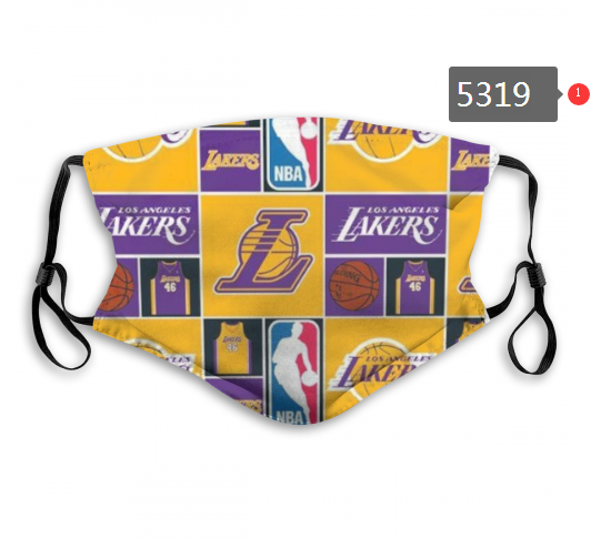 2020 NBA Los Angeles Lakers #3 Dust mask with filter->nba dust mask->Sports Accessory
